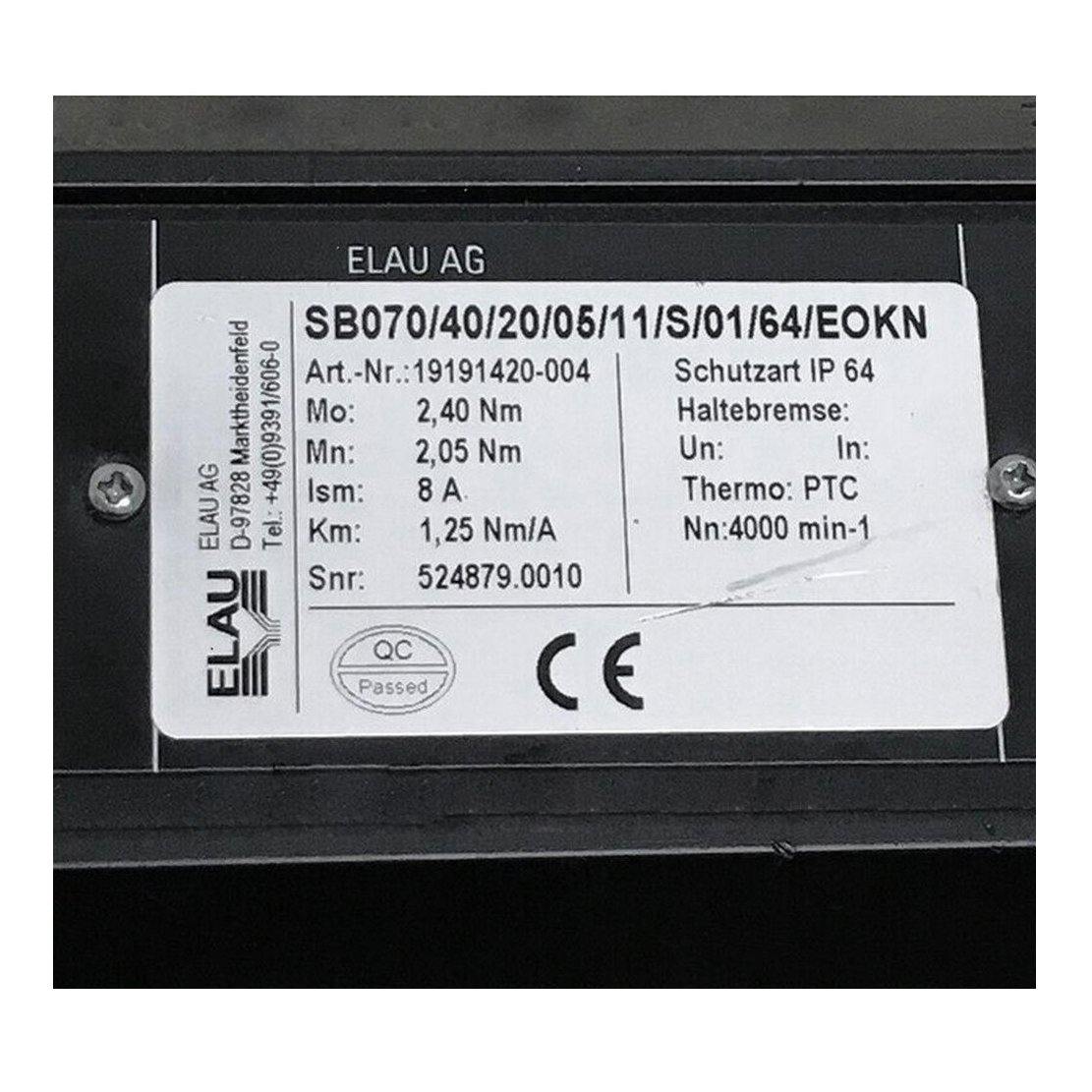 New Original Schneider Electric ELAU Servo Motor SB070/40/20/05/11/S/01/64/EOKN - Pulingma Automation