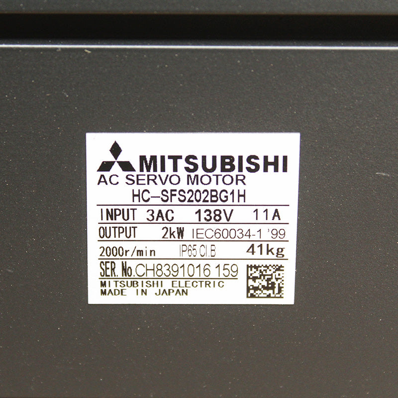 Mitsubishi HC-SFS202BG1H（Reduction ratio 1/6）Servo Motor