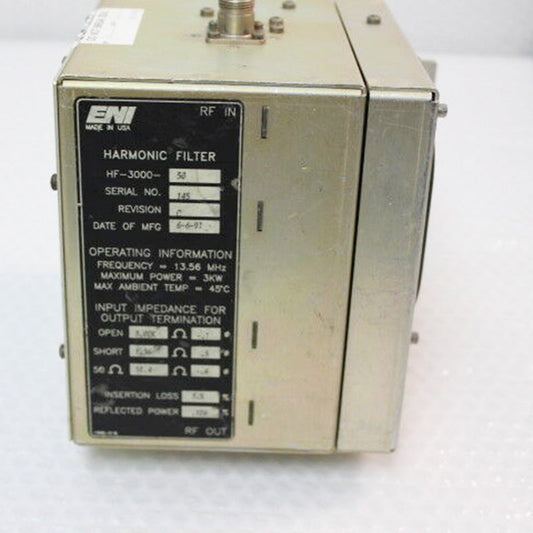 EIN HF-3000-50 Semiconductor Filter