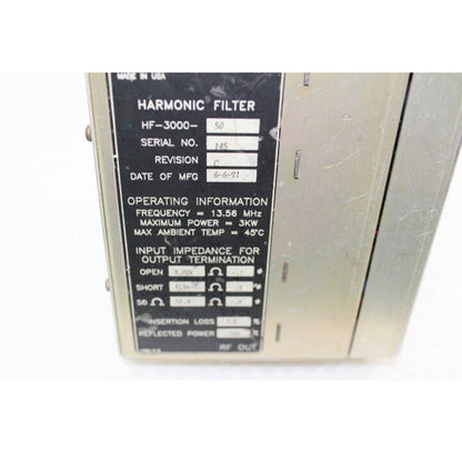 EIN HF-3000-50 Semiconductor Filter
