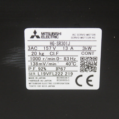 Mitsubishi HG-SR301J Servo Motor