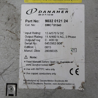 Danaher DMC251540 Servo Driver