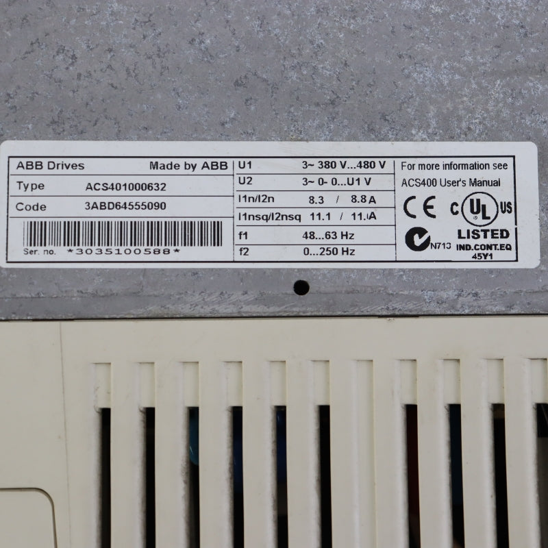 ABB ACS401000632 AC Drive