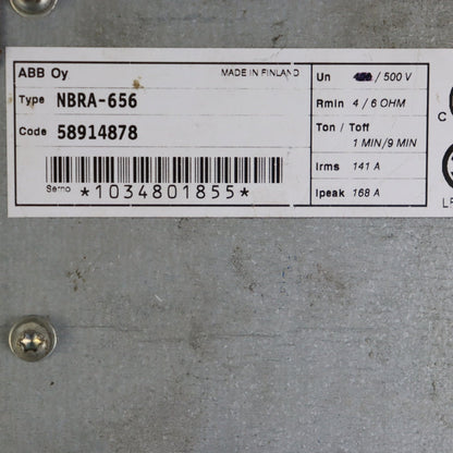 ABB NBRA-656 Braking Chopper