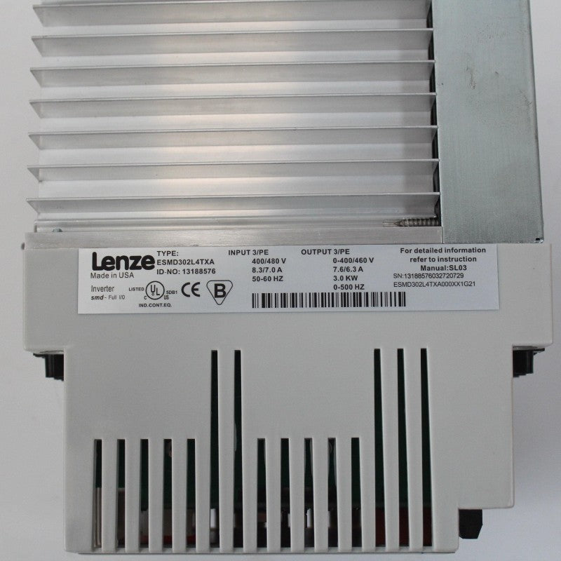Lenze ESMD302L4TXA AC Tech Inverter 3.0kw ESMD302L4TXA000XX1G21