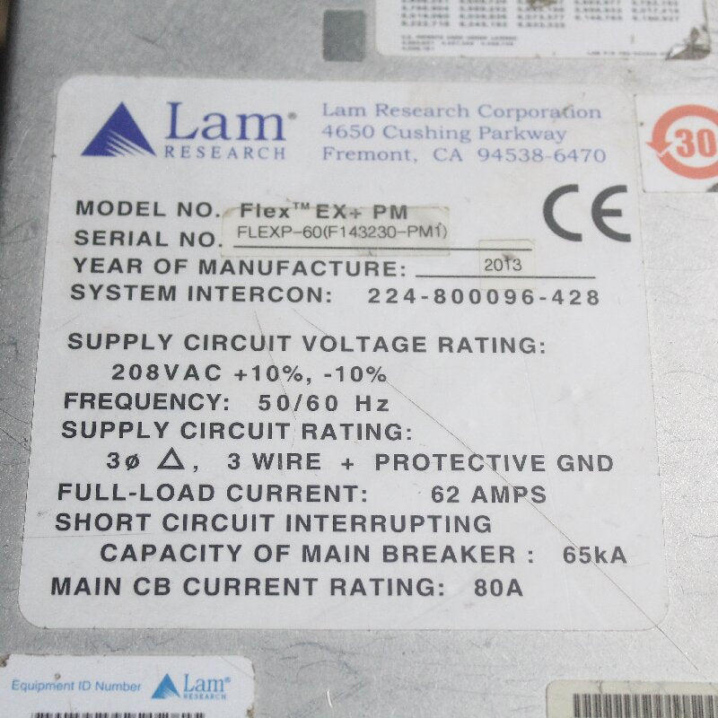 LAM 575-800325-417 FLEX™ EX+PM Semiconductor Equipment