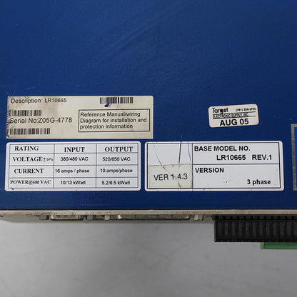 Kollmorgen LR10665 REV.1 INPUT 380/480 VAC Servo Drive - Pulingma Automation