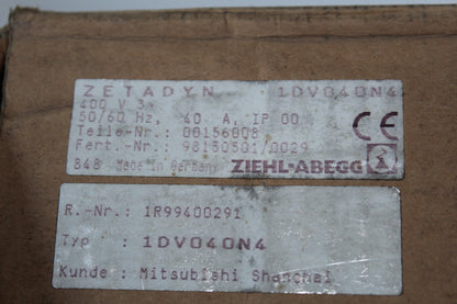 ZIEHL-ABEGG 10E2/40-64 Speed Regulator