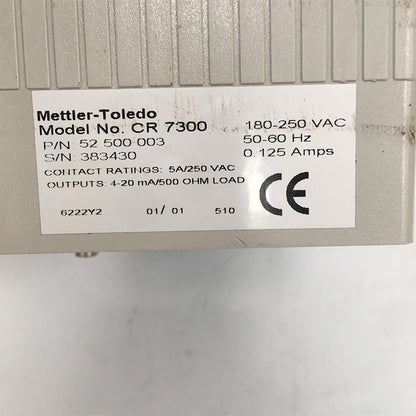 METTLER CR 7300 TOLEDO 52 500 003 Controller