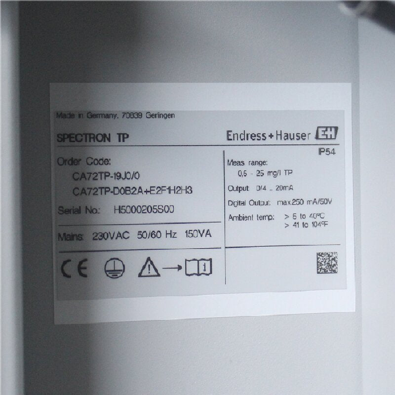 E+H CA72TP SPECTRON TP