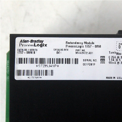 Surplus Open Allen Bradley 1757-SRM B ControlLogix System Redundancy Module