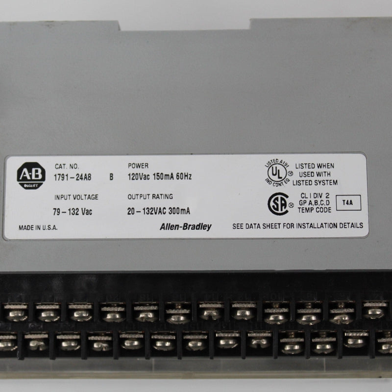 Allen Bradley 1791-24A8 I/O Block PLC