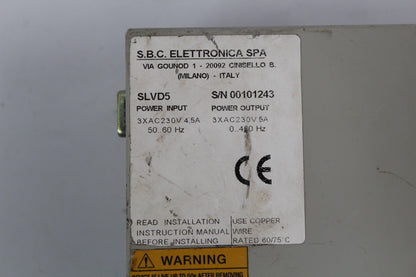 Parker SLVD5 Servo Drive Input 3x230VAC - Pulingma Automation