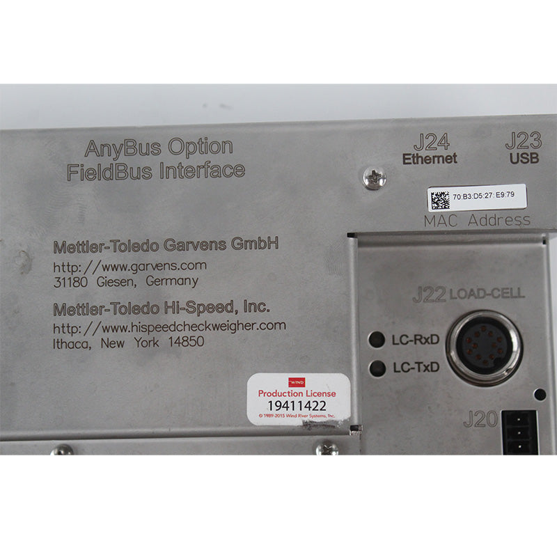 METTLER TOLEDO GARVENS XRTC PCB Assembly 0024105677 G1748 Anybus Option Fieldbus Interface