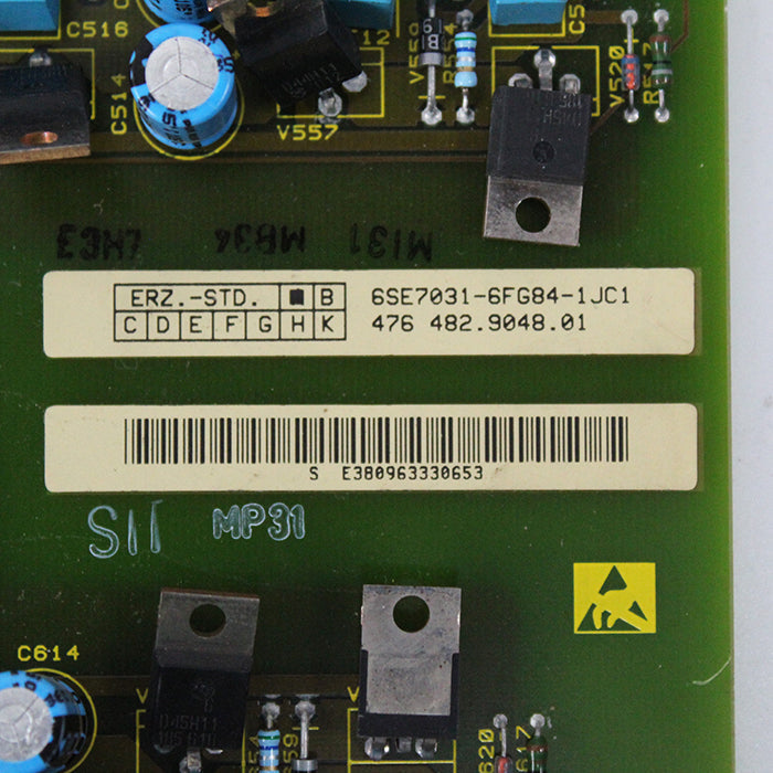 Siemens 6SE7031-6FG84-1JC1 Board - Pulingma Automation