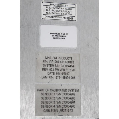 MKS ENI 1022036-001 679-158076-003 VIP1004-4111-08103 Semiconductor VI Probe
