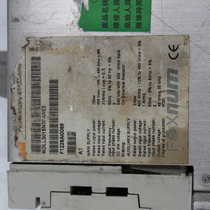 Foxnum MDLL3015N00AN03 Servo Drive 15kW 400V - Pulingma Automation