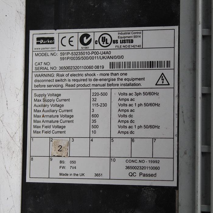 Parker 591P-53235010-P00-U4A0 Speed Regulator - Pulingma Automation