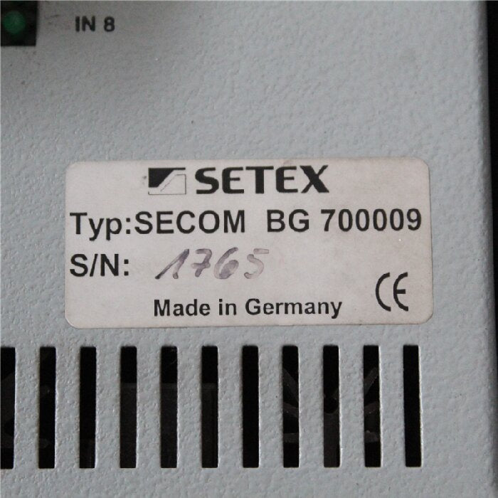 SETEX SECOM 515DE Dyeing Machine Computer