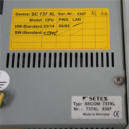 SETEX SECOM 737XL Dyeing Machine Computer
