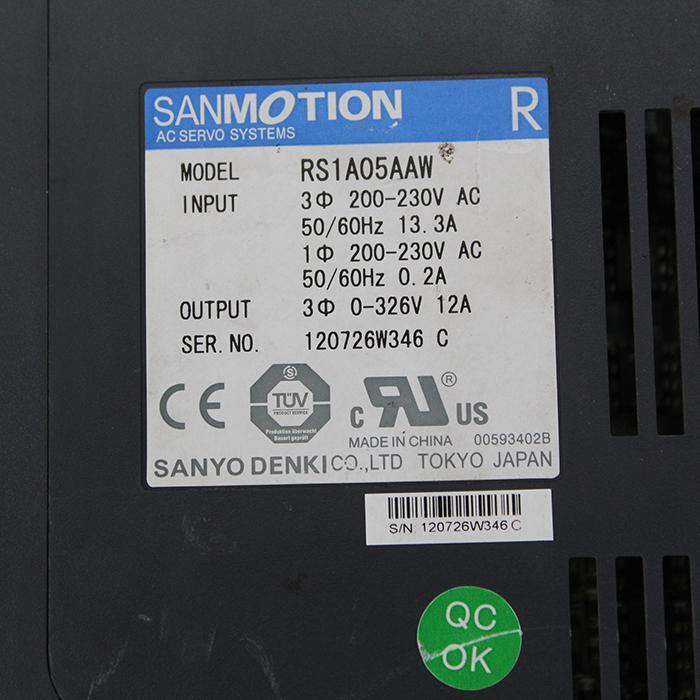 SANYO Denki RS1A05AAW AC Servo Drive Input 200-230V - Pulingma Automation