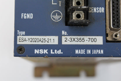 NSK ESA-Y2020A25-21.1 Servo Drive Series 2-3X355-700 - Pulingma Automation