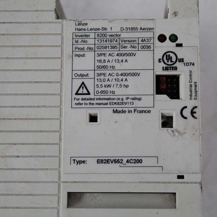 Used Lenze Inverter 5.5kw E82EV552-4C200 - Pulingma Automation