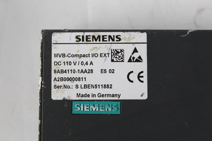 Siemens 9AB4110-1AA28 MVB-Compact I/O EXT - Pulingma Automation