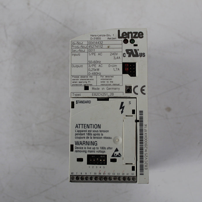 Lenze E82CV251-2B Inverter 240V 250W - Pulingma Automation