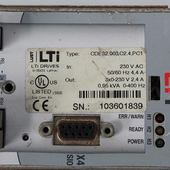 Lust CDE32.003.C2.4.PC1 Servo Drive Input 230VAC - Pulingma Automation