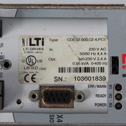 Lust CDE32.003.C2.4.PC1 Servo Drive Input 230VAC - Pulingma Automation