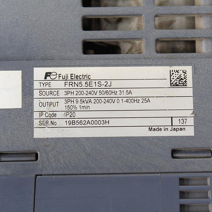 FUJI FRN5.5E1S-2J Inverter Input 200-240V 50/60Hz - Pulingma Automation