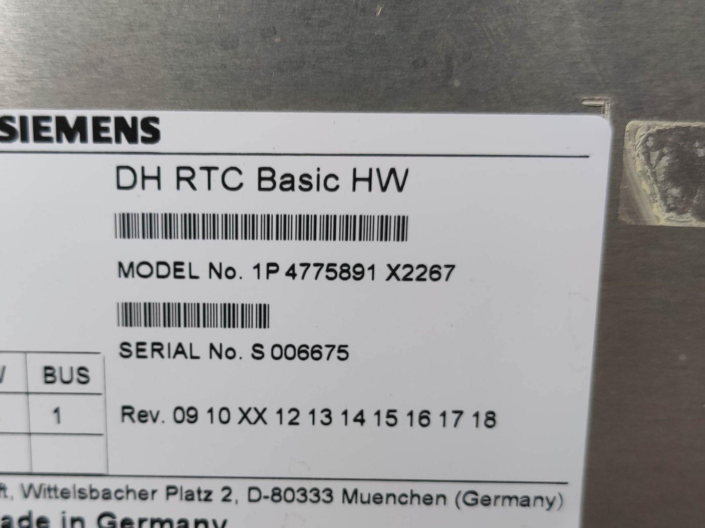 Used Siemens DH RTC Basic HW Controller 1P 4775891 X2267 - Pulingma Automation