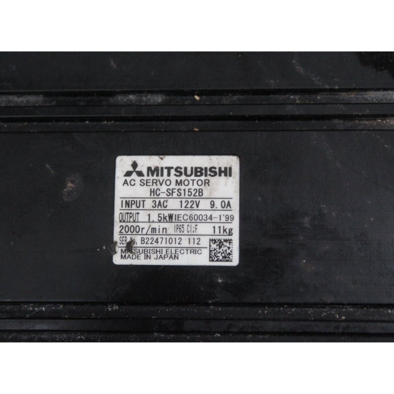 Mitsubishi HC-SFS152B AC Servo Motor Output 1.5kW