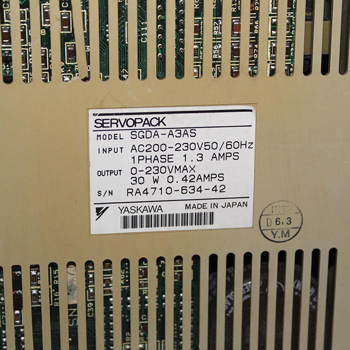 YASKAWA SGDA-A3AS Servo Drive Input AC200-230V - Pulingma Automation