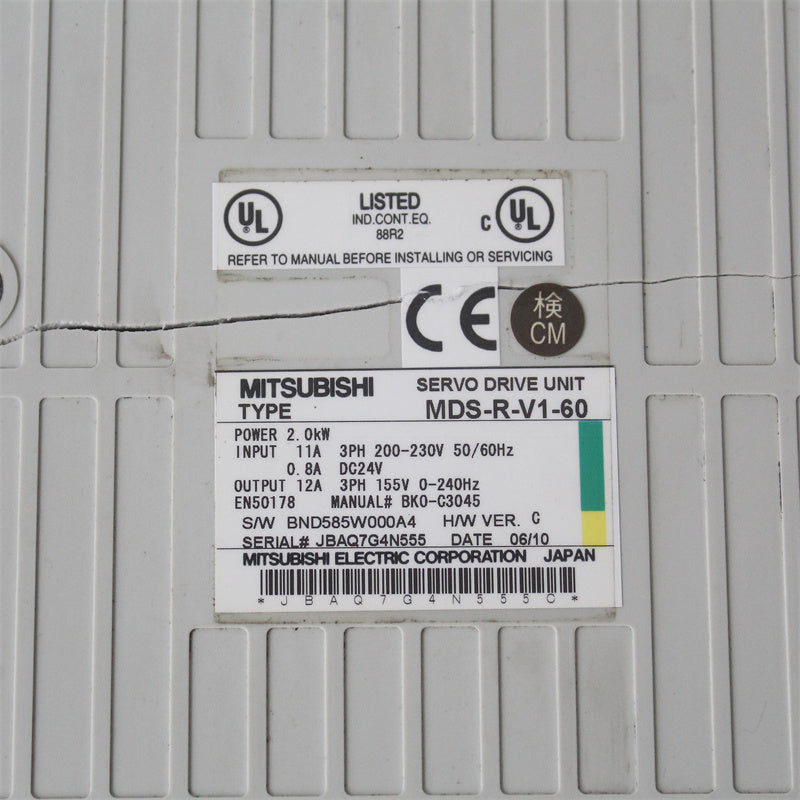 MITSUBISHI MDS-R-V1-60 Servo Drive Unit