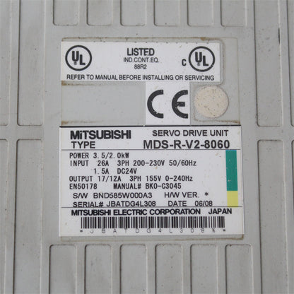 MITSUBISHI MDS-R-V2-8060 Servo Driver