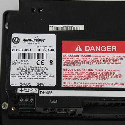Allen Bradley 2711-T6C2L1 PanelView 600 Touch Screen SER B - Pulingma Automation