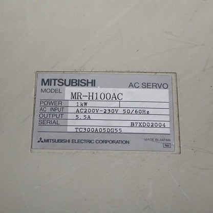 Mitsubishi MR-H100AC AC Servo Drive 1kW Input 200-230V - Pulingma Automation