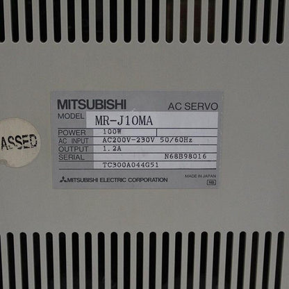 Mitsubishi MR-J10MA AC Servo Drive 100W 200-230V - Pulingma Automation