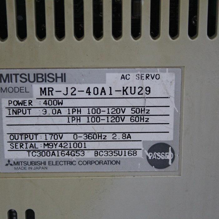 Mitsubishi MR-J2-40A1-KU29 AC Servo Drive 400w Input 100-120V - Pulingma Automation