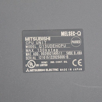 Mitsubishi Q13UDEHCPU PLC Cpu Unit 121015122825006-B - Pulingma Automation