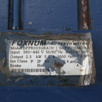 Foxnum BPFB023GEA1H-1 AC Servo Motor 2.3kW
