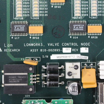 Lam Research 810-002895-001 Semiconductor Lonworks Valve Control Node Board