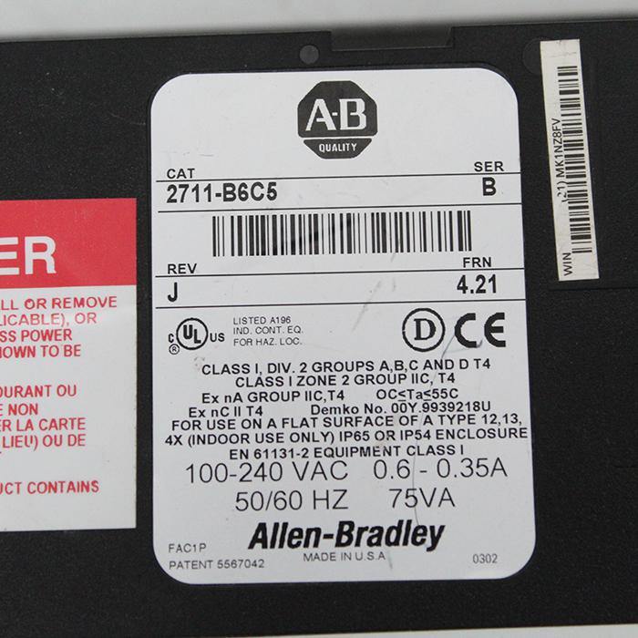 Allen Bradley 2711-B6C5 PanelView 600 Operator Interface Series B - Pulingma Automation