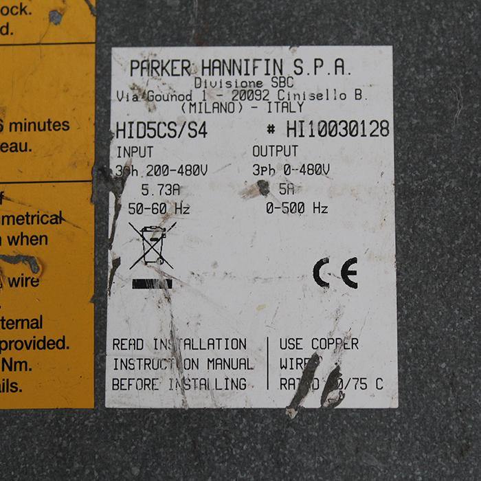 Parker HID5CS/S4 HI10030128 Servo Drive Input 200-480V - Pulingma Automation