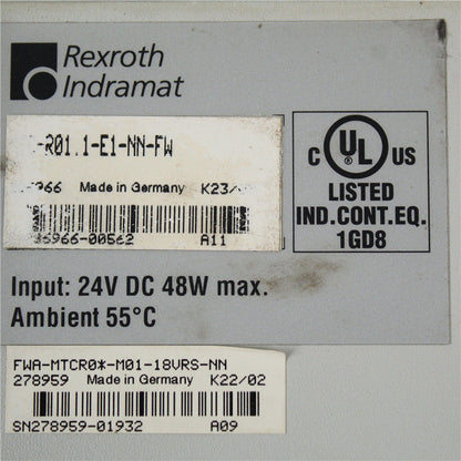 INDRAMAT MTC-R01.1-E1-NN-FW Module