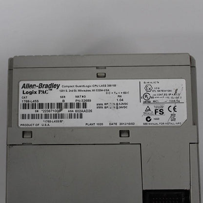 Allen Bradley 1768-L45S B PLC Module - Pulingma Automation