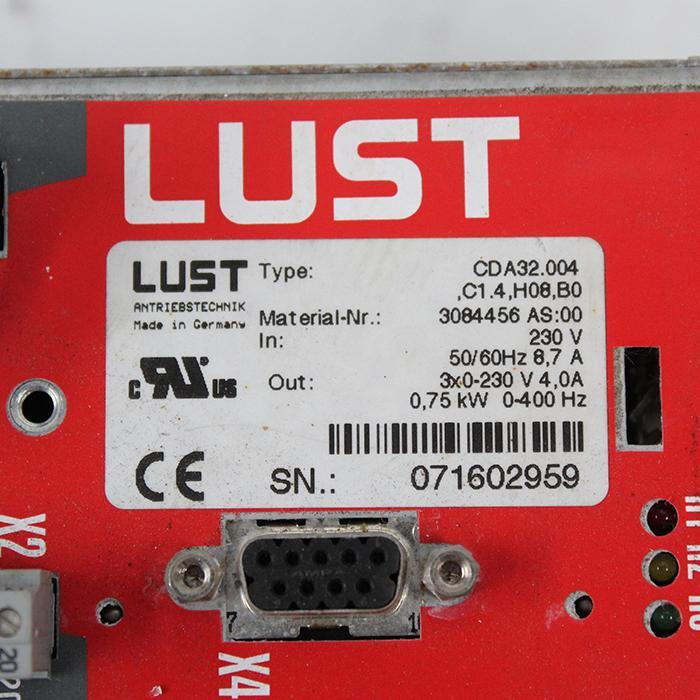 Lust CDA32.004.C1.4.H08.B0 Servo Drive Input 230V 50/60Hz - Pulingma Automation