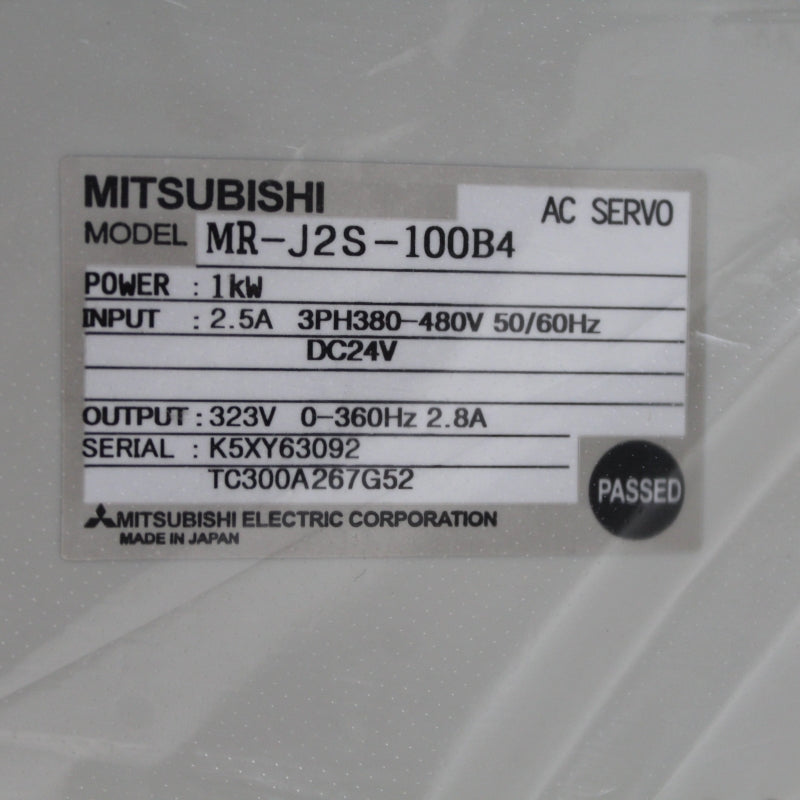 Mitsubishi MR-J2S-100B4 AC Servo Driver 1kw